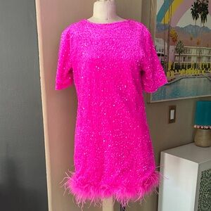 Pink Sequin Dress